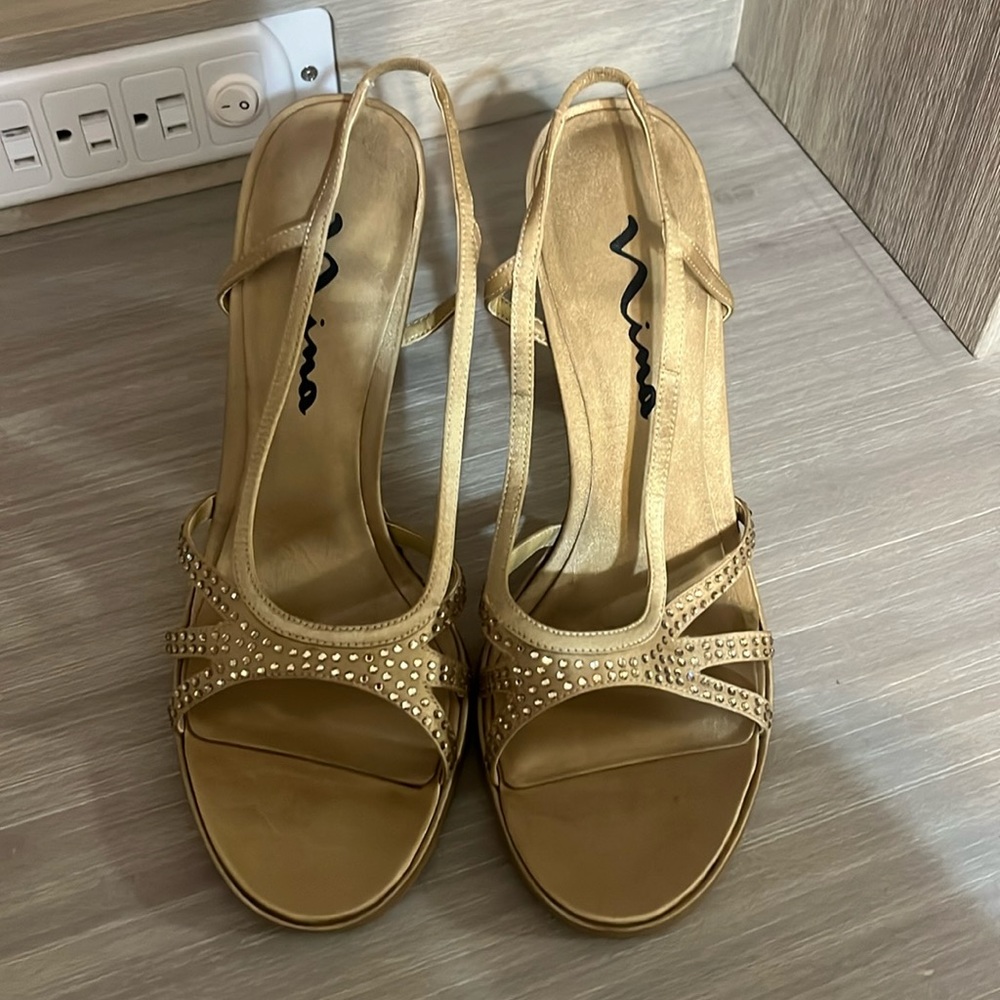 Nina Gold High Heels